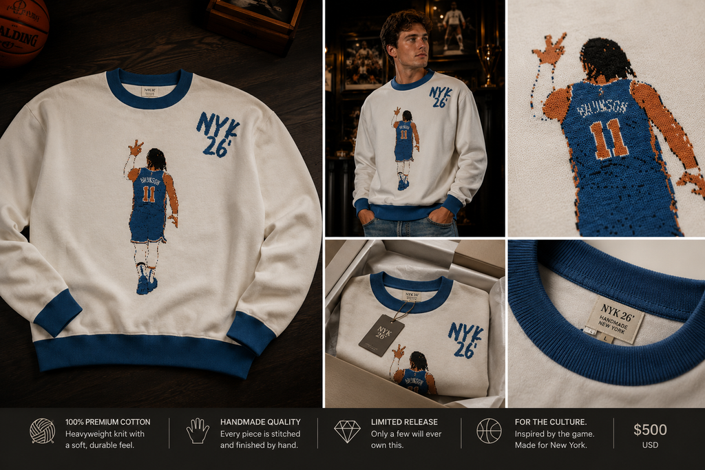 Brunson Relaxed fit knitted crew neck sweater